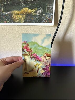 Vintage Mexico Vibrant Landscape Postcard Written Ephemera Scrapbooking